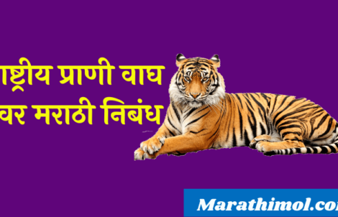 Essay On Tiger In Marathi