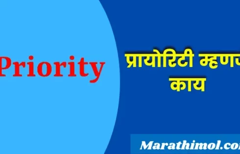 Priority Meaning In Marathi