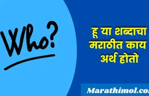 Who Meaning In Marathi