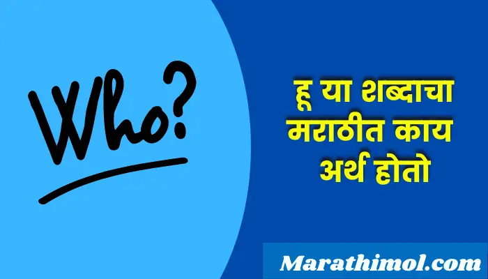 Who Meaning In Marathi